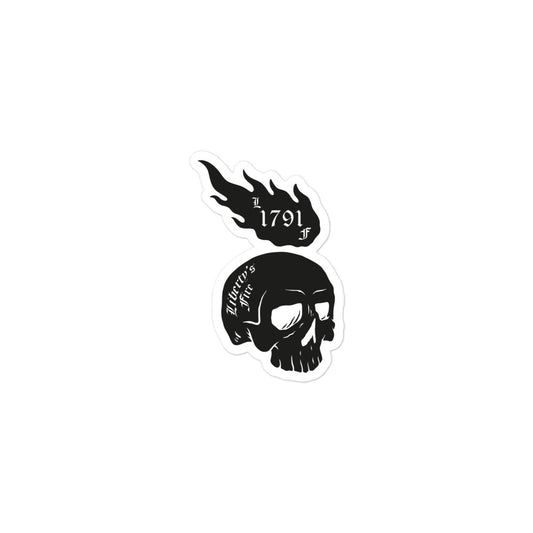 Liberty's Fire Skull Sticker