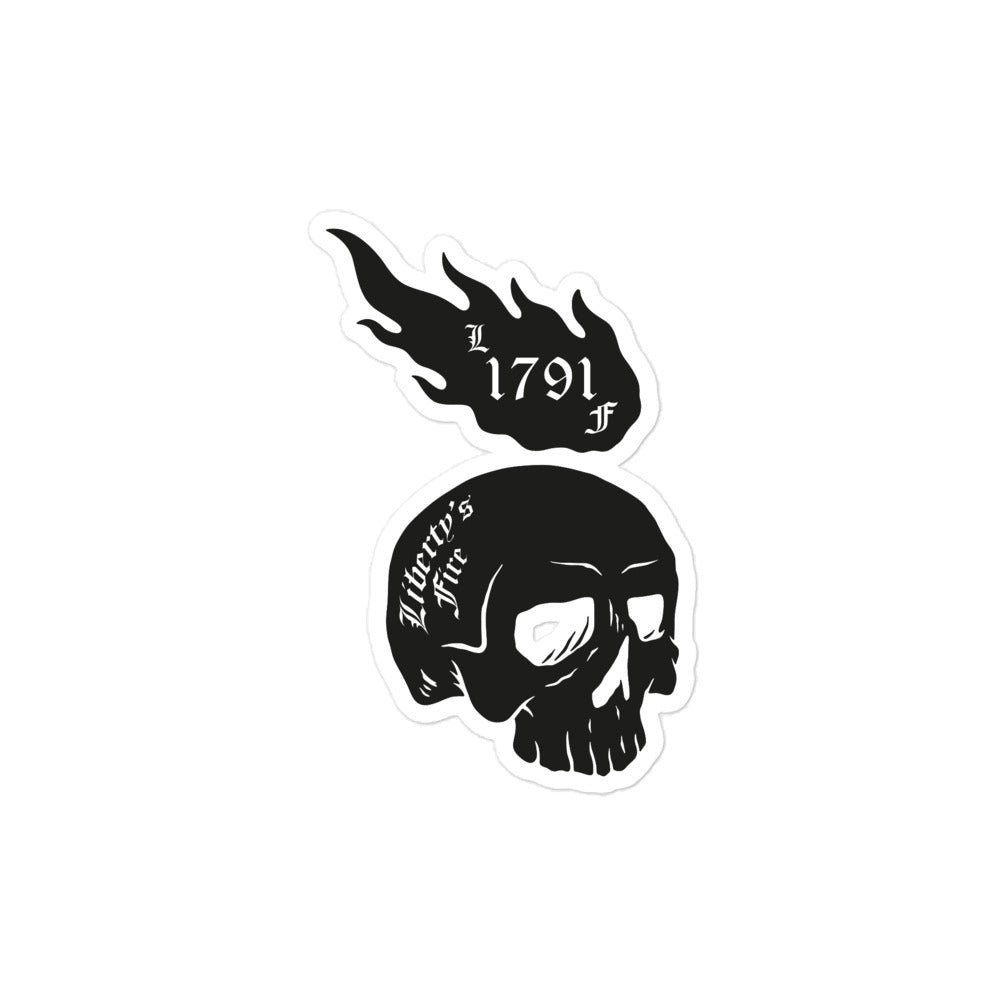 Liberty's Fire Skull Sticker